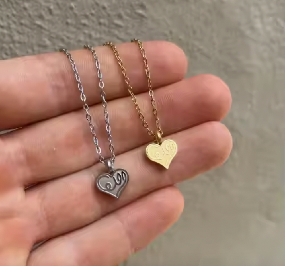 Collier en forme de cœur &quot;Allah&quot; pour enfants